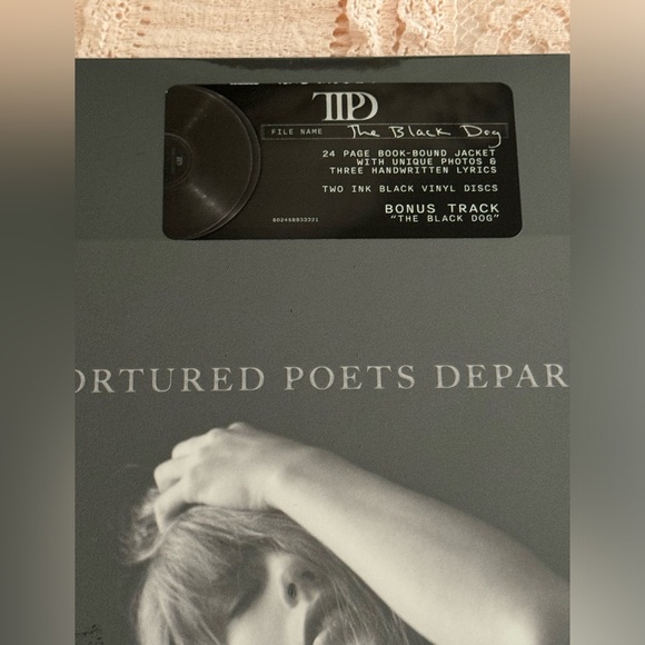 The Black Dog limited edition vinyl The Tortured Poets Department Taylor Swift - Picture 3 of 6
